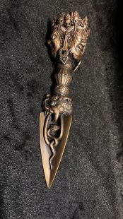 普巴杵  銅製 . 鎏銀