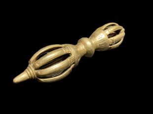 老物件 . 九股杵 . 黃銅 . 金剛杵